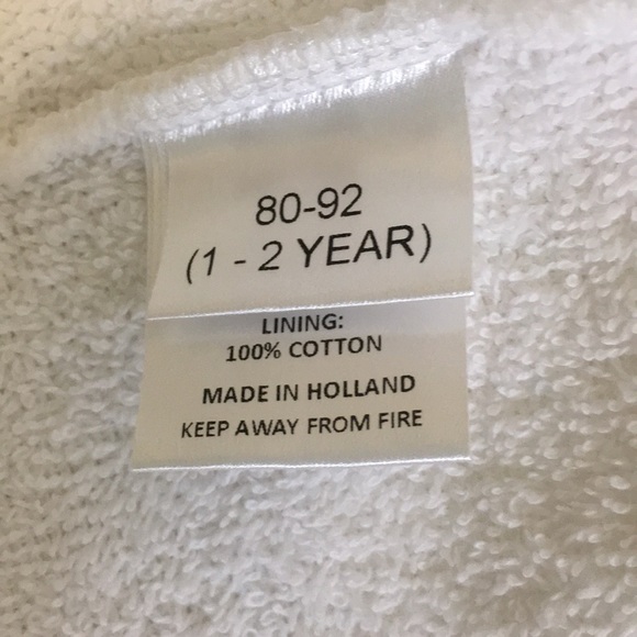 Girls Hooded Towel Robe - Picture 4 of 5